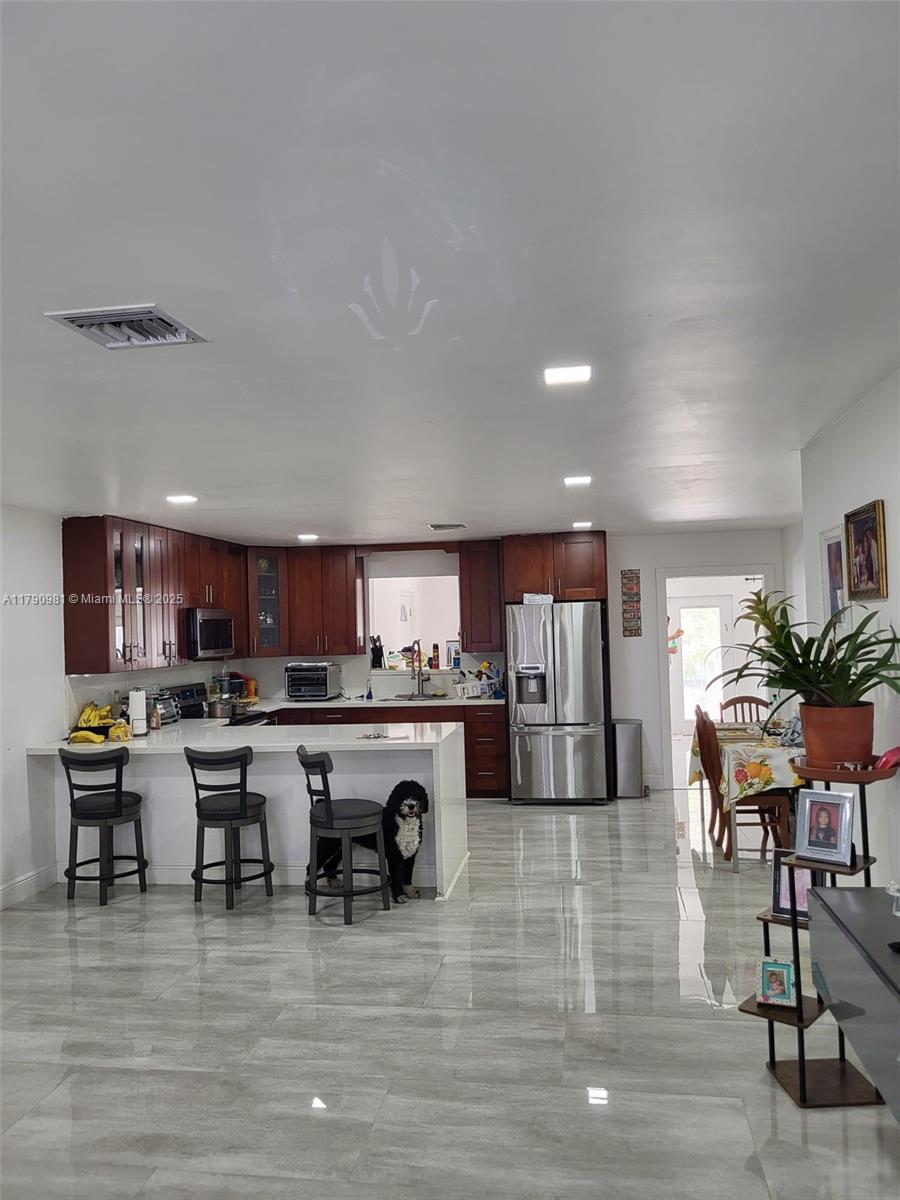 AMAZING TILE FLOOR AND KITCHEN