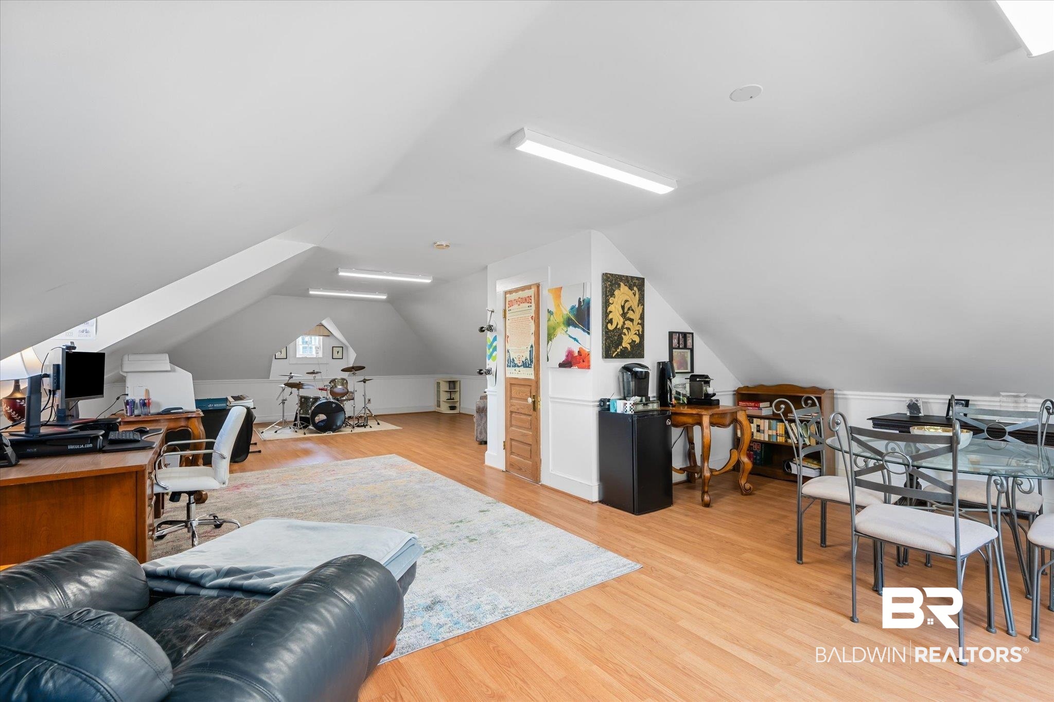1210 Government Street Mobile, AL 36604 - Photo 29 of 37 Office with light hardwood / wood-style floors and vaulted ceiling