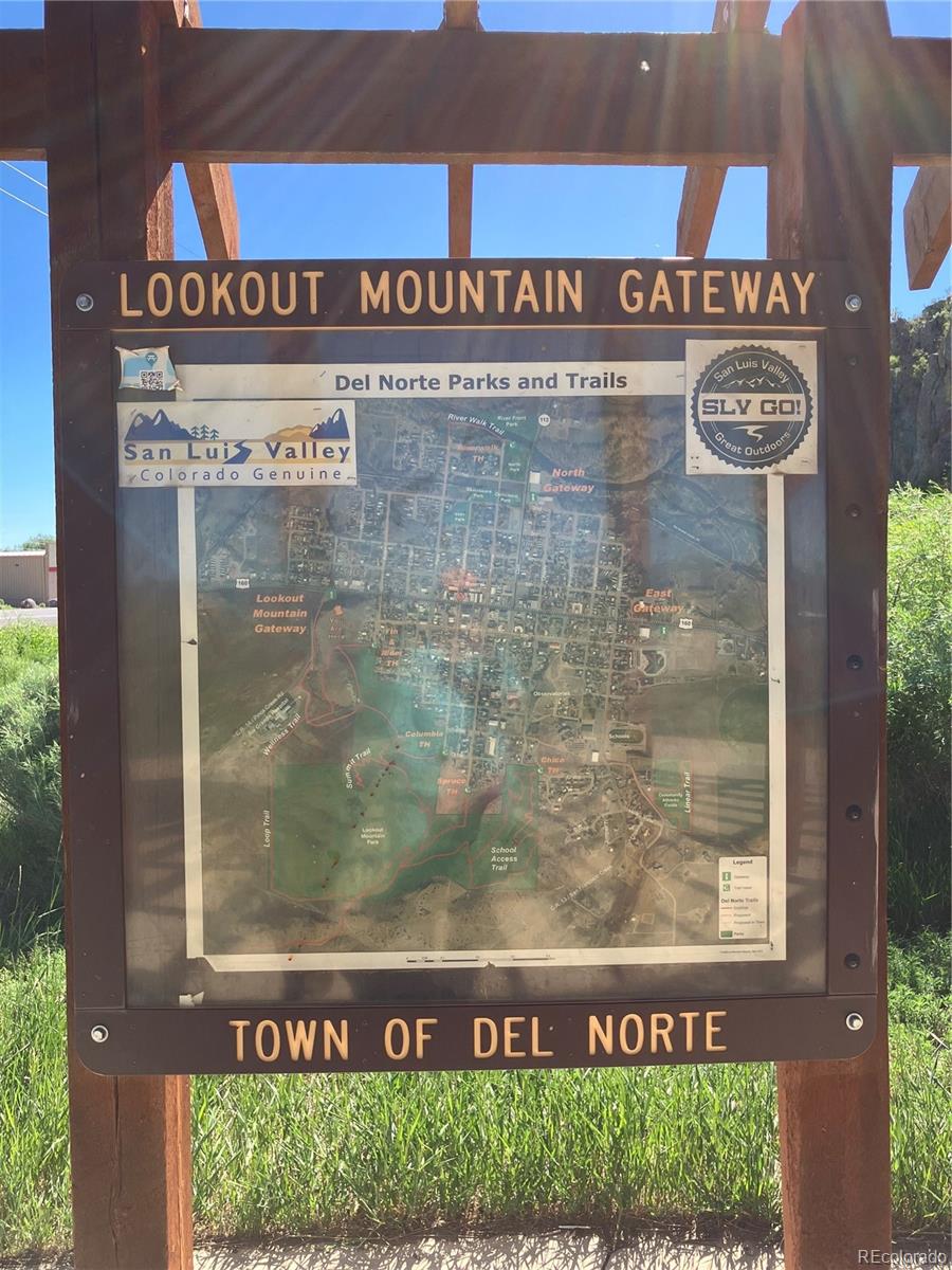 Spruce Street Del Norte, CO 81132 - Photo 41 of 50 a sign broad on the side of a building