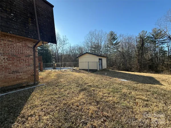 a backyard of a house