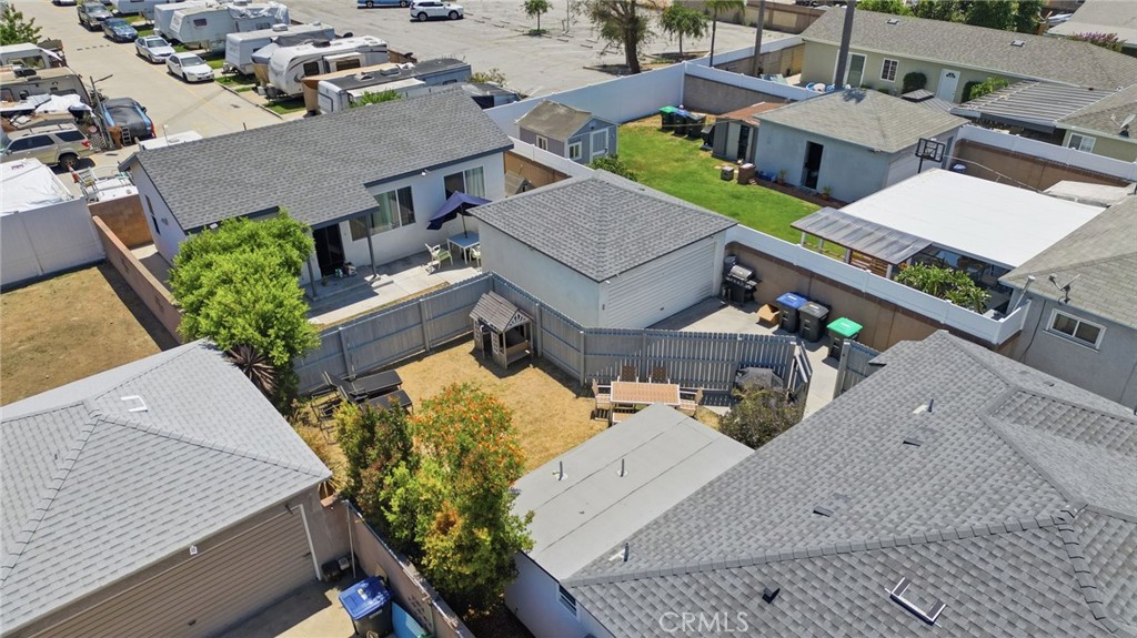 9138 Rendalia Street Bellflower, CA 90706 - Photo 5 of 11 Side view ariel of property- ADU in very back
