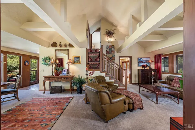 a view of a mountain from a balcony