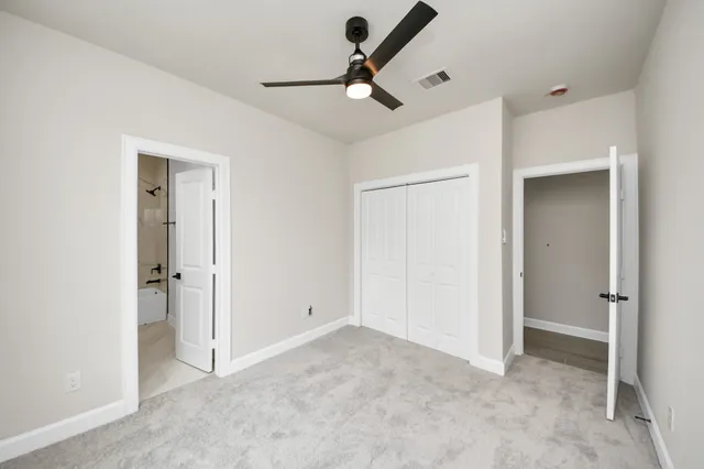 a view of an empty room