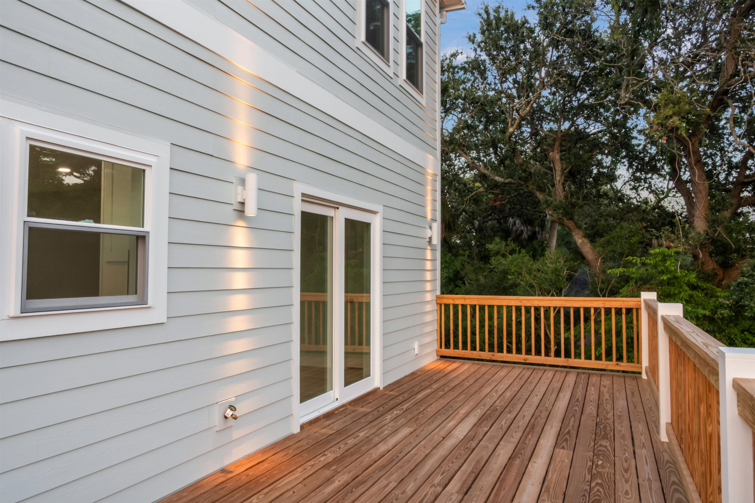 137 Ferrol Road St. Augustine, FL 32084 - Photo 38 of 55 a view of deck with two chair and wooden floor