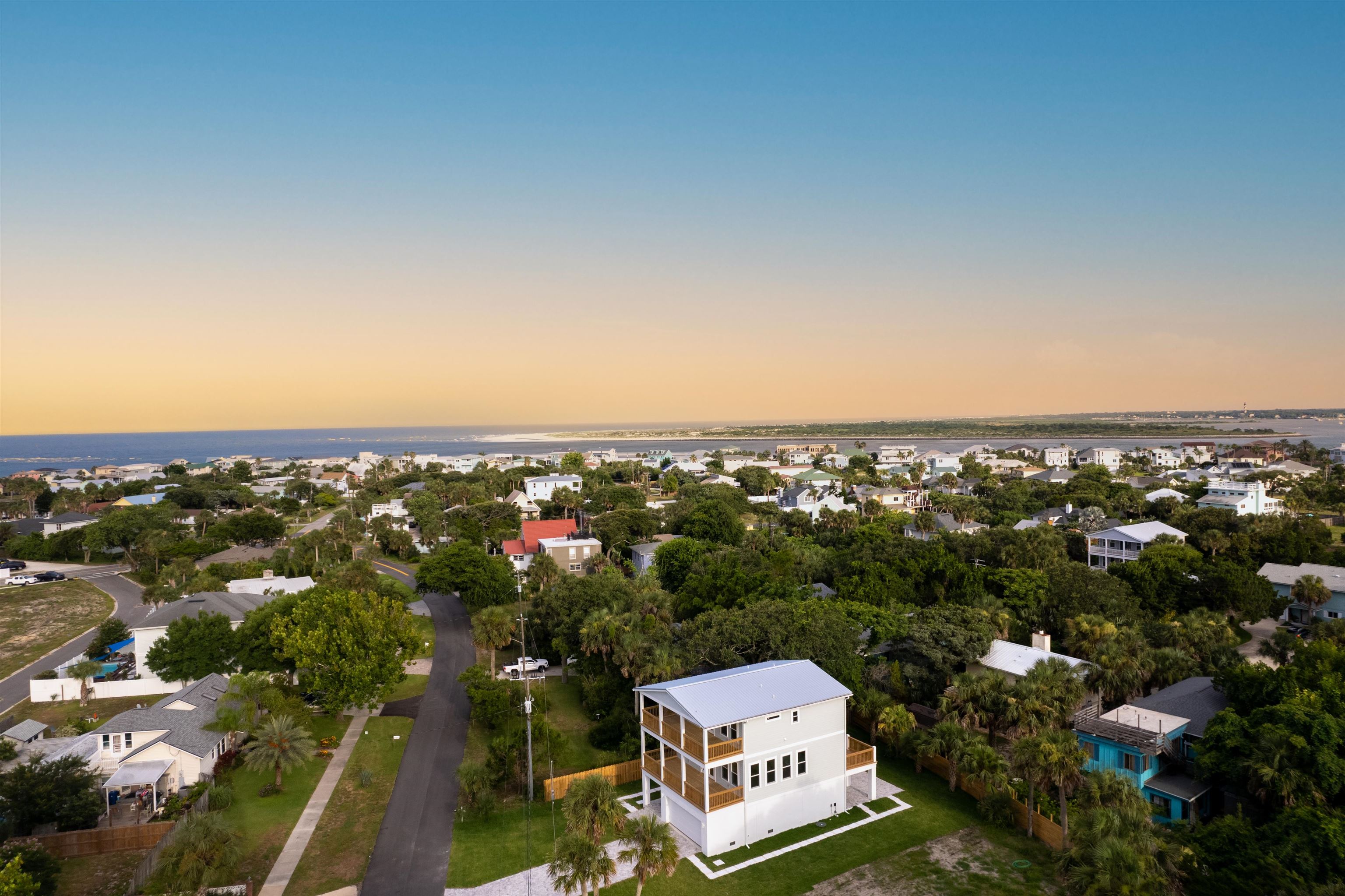 137 Ferrol Road St. Augustine, FL 32084 - Photo 45 of 55 an aerial view of a city with lots of residential buildings