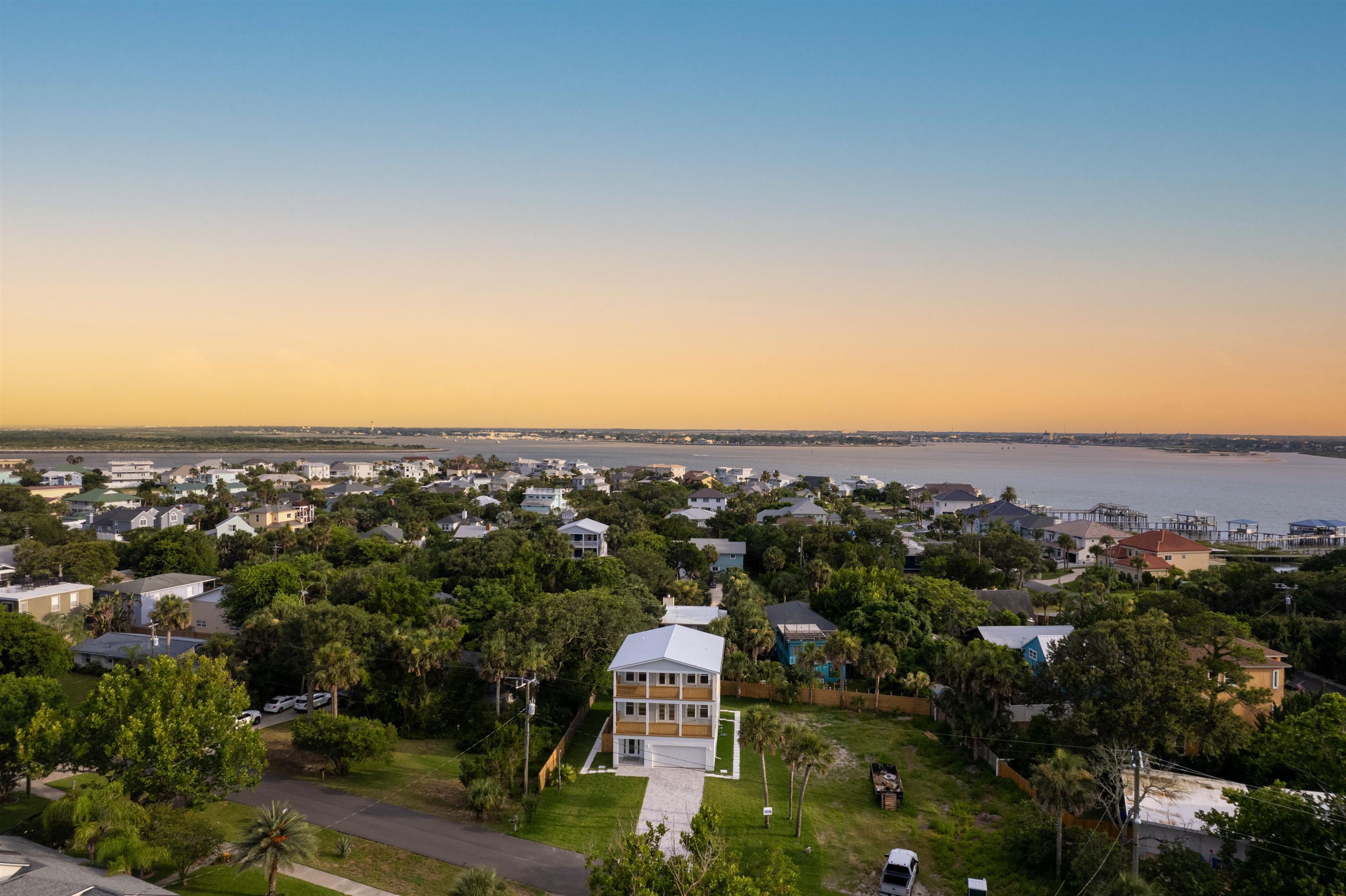 137 Ferrol Road St. Augustine, FL 32084 - Photo 46 of 55 an aerial view of residential building and trees