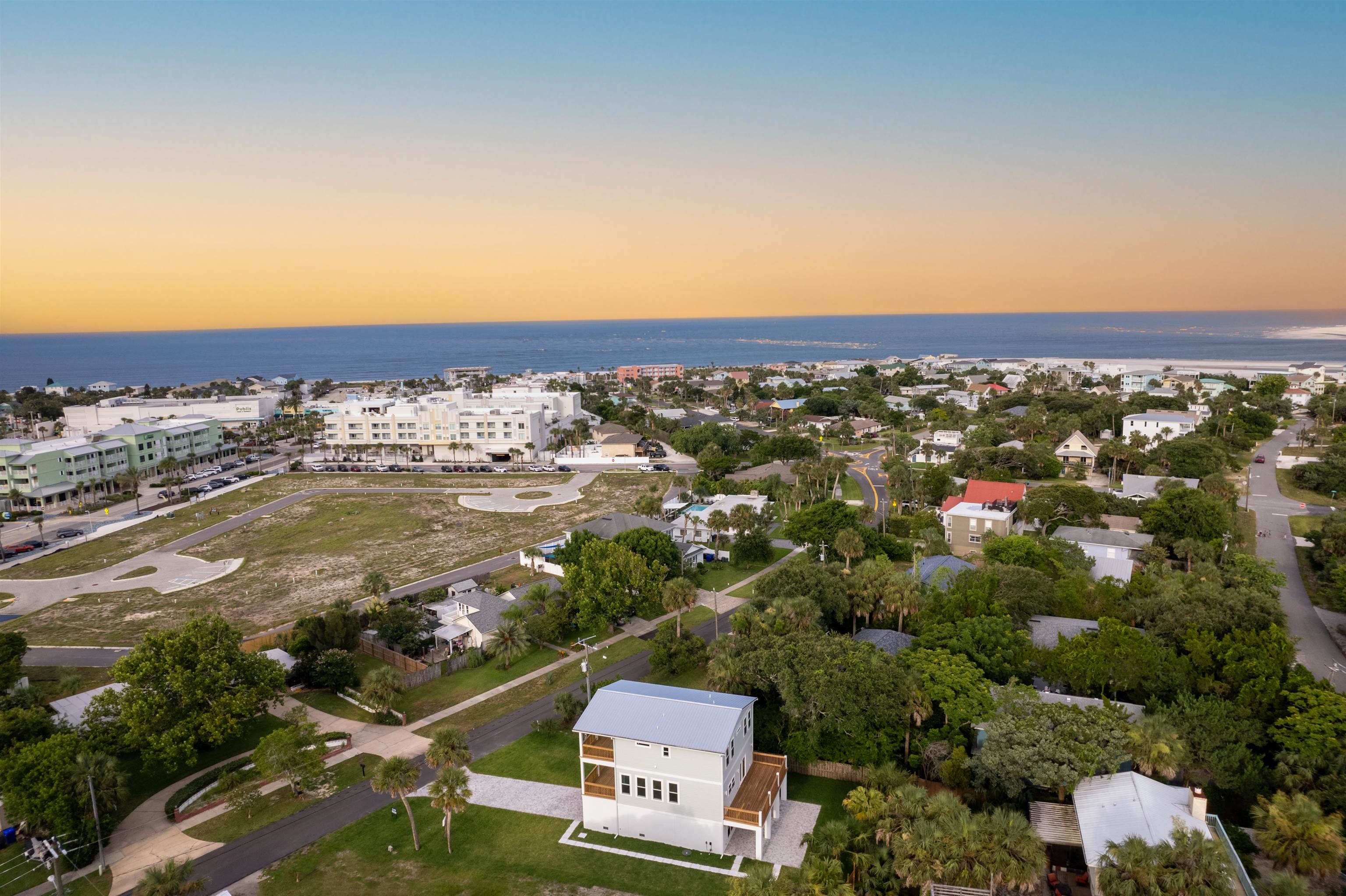 137 Ferrol Road St. Augustine, FL 32084 - Photo 51 of 55 an aerial view of residential building and ocean view