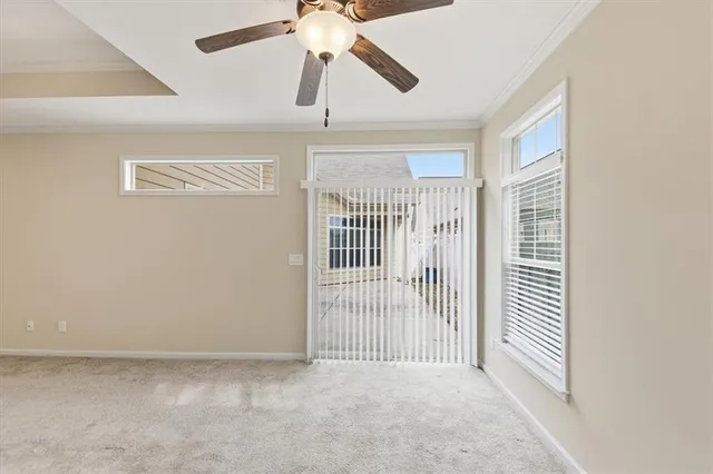 a bathroom with a shower sink and mirror