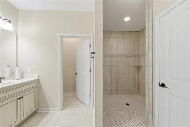 a view of a white house with a large windows