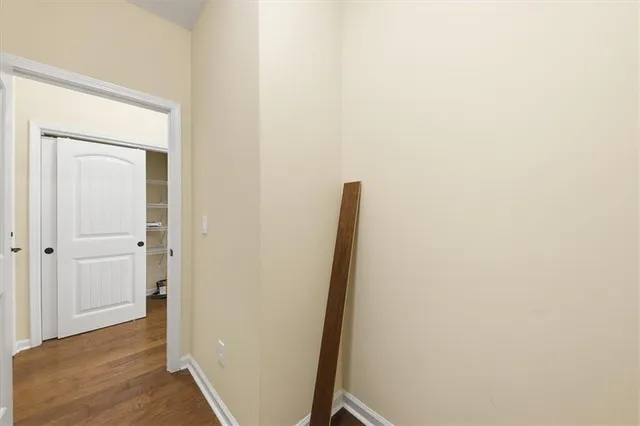 a view of backyard of house