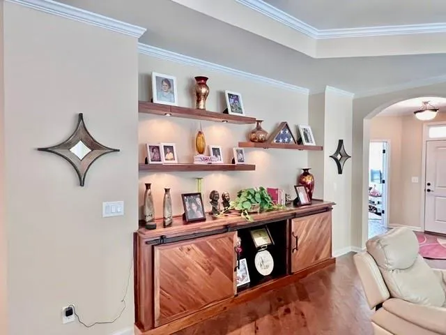 a room with storage and utility room