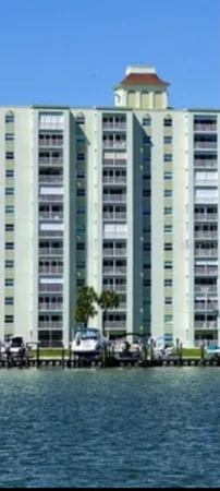a front view of a building with glass windows