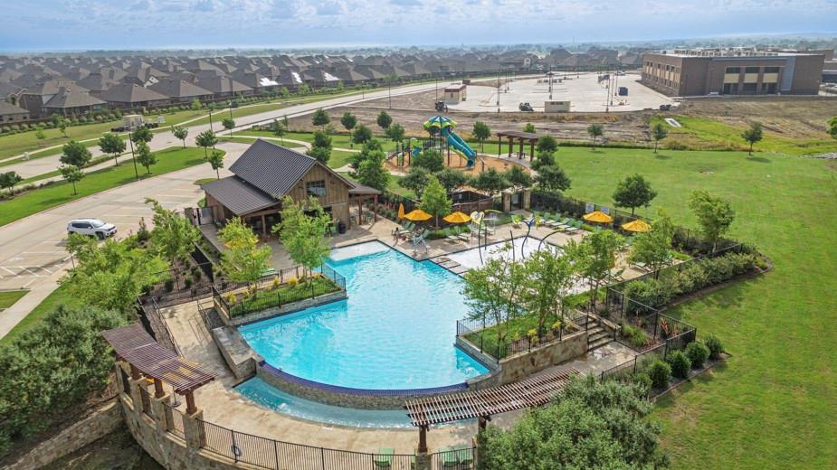 113 Lantern Road Caddo Mills, TX 75135 - Photo 22 of 25 an aerial view of a house with a yard and lake view