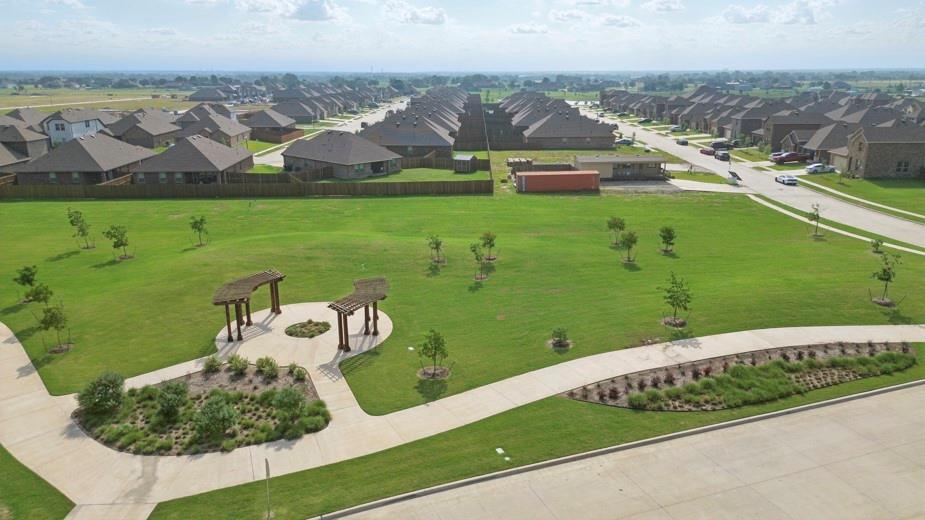 113 Lantern Road Caddo Mills, TX 75135 - Photo 24 of 25 an aerial view of a house with a garden and houses