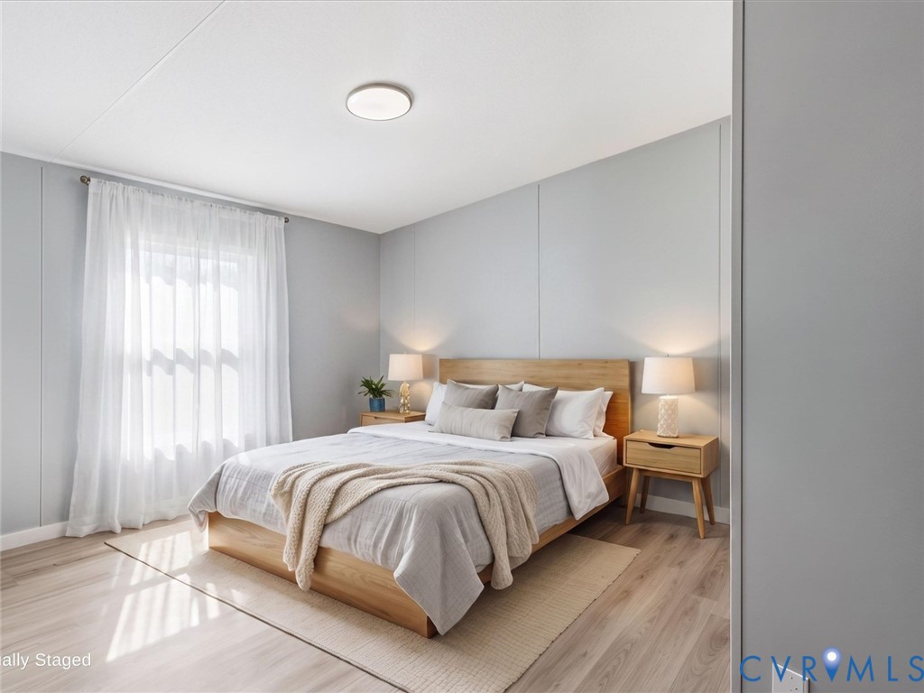 178 Lindsay Road Pamplin, VA 23958 - Photo 18 of 27 Bedroom 3 features LED lighting and tons of natura