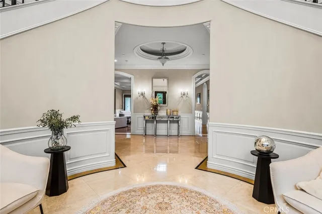 a kitchen with granite countertop a stove and a refrigerator