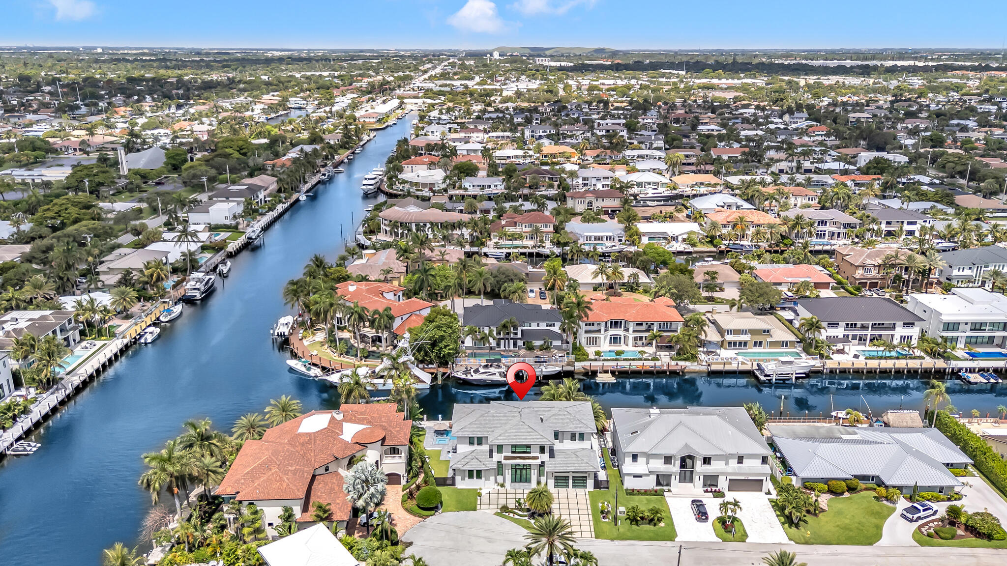 3711 Northeast 30th Avenue Lighthouse Point, FL 33064 - Photo 5 of 57 an aerial view of a city