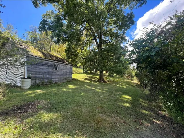 a backyard of a house