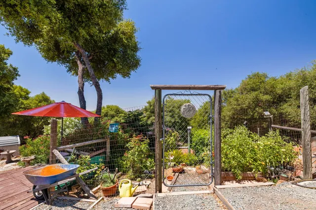 an aerial view of residential house with outdoor space