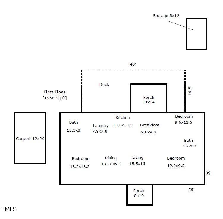 6702 High Rock Road Efland, NC 27243 - Photo 41 of 41 Floor plan