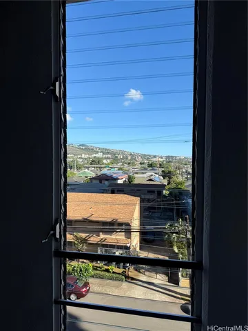 a view of sky from window