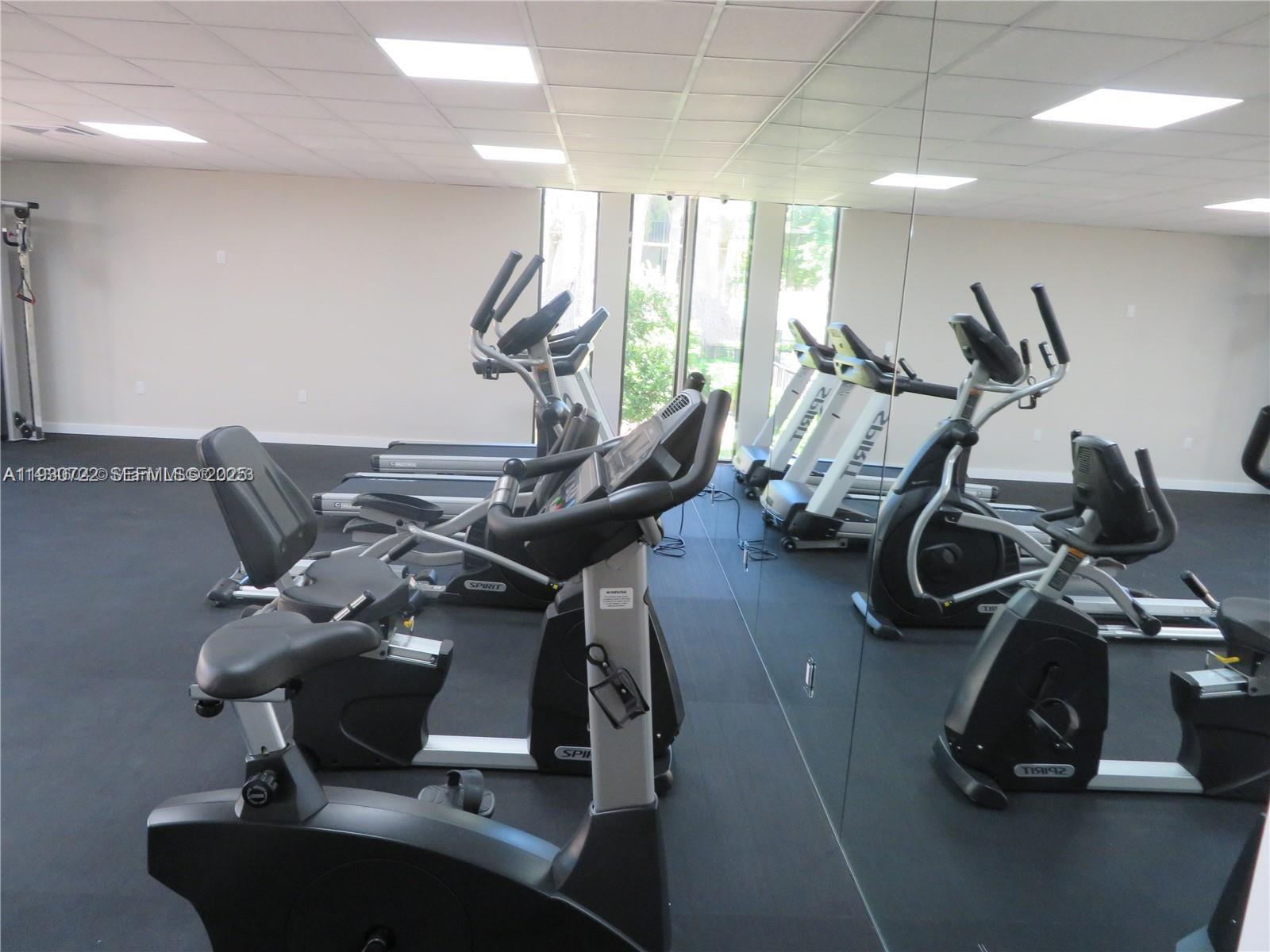 8075 Southwest 107th Avenue, Unit 210 Miami, FL 33173 - Photo 24 of 33 a room with gym equipment