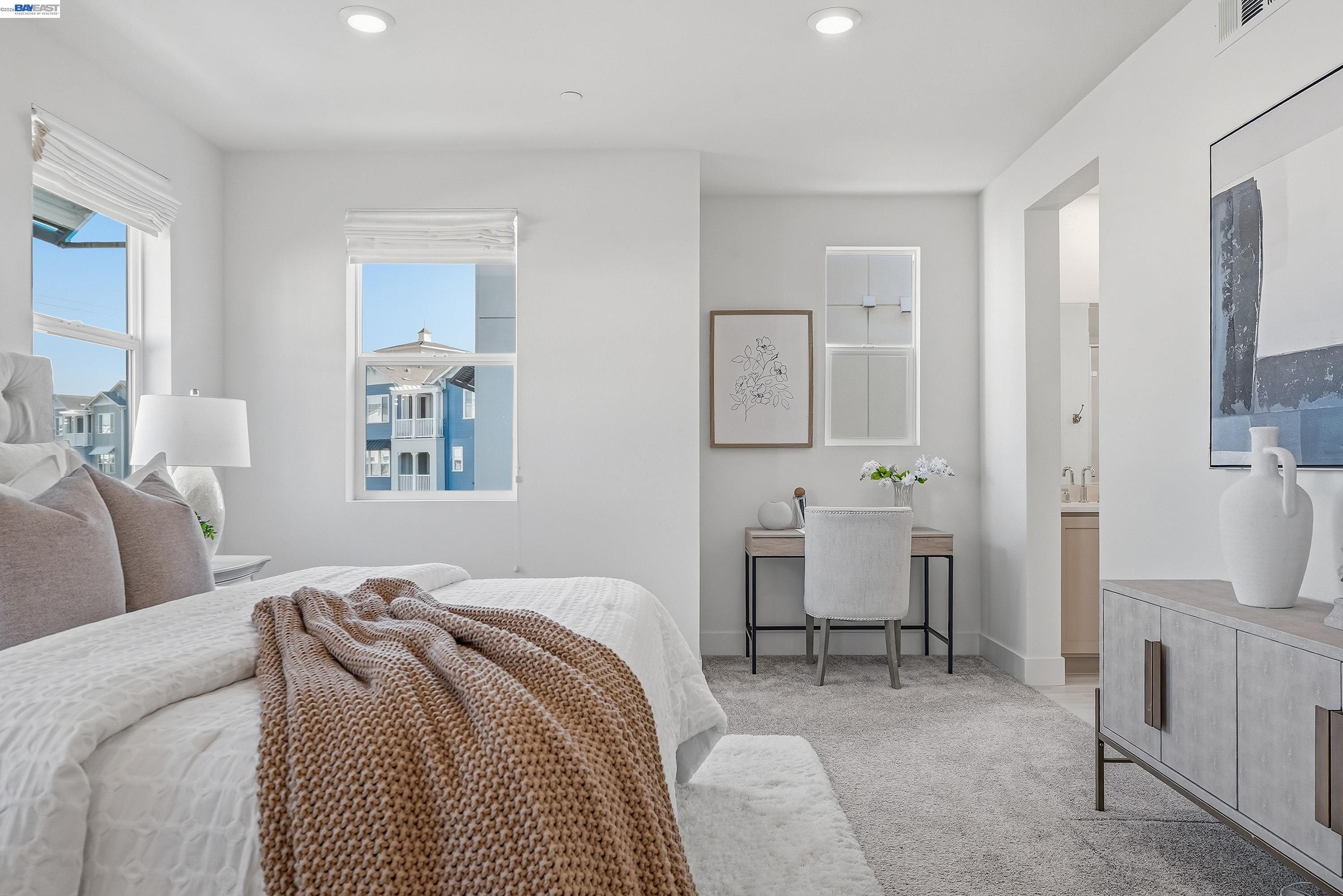 9620 Seawind Way Newark, CA 94560 - Photo 11 of 55 a bedroom with a bed and furniture