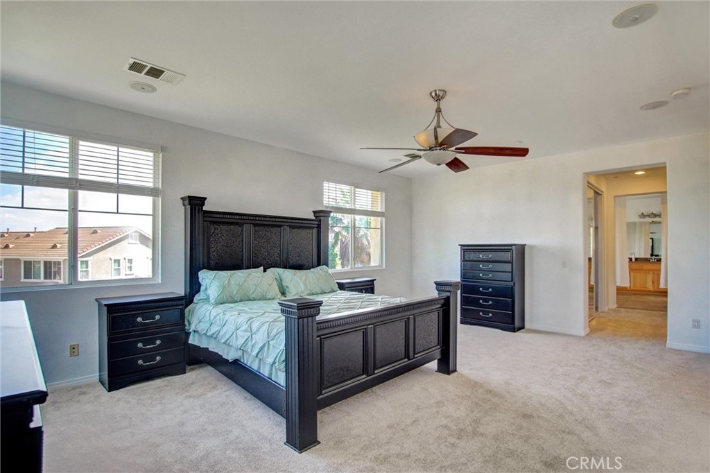 9350 Dauchy Avenue Riverside, CA 92508 - Photo 22 of 34 Large Primary suite with walk in closet and spa inspired bathroom.