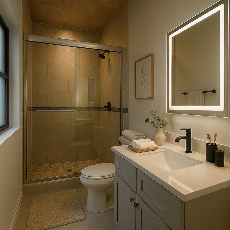 3823 Pine Ridge Road Orlando, FL 32808 - Photo 6 of 13 a bathroom with a sink toilet and shower