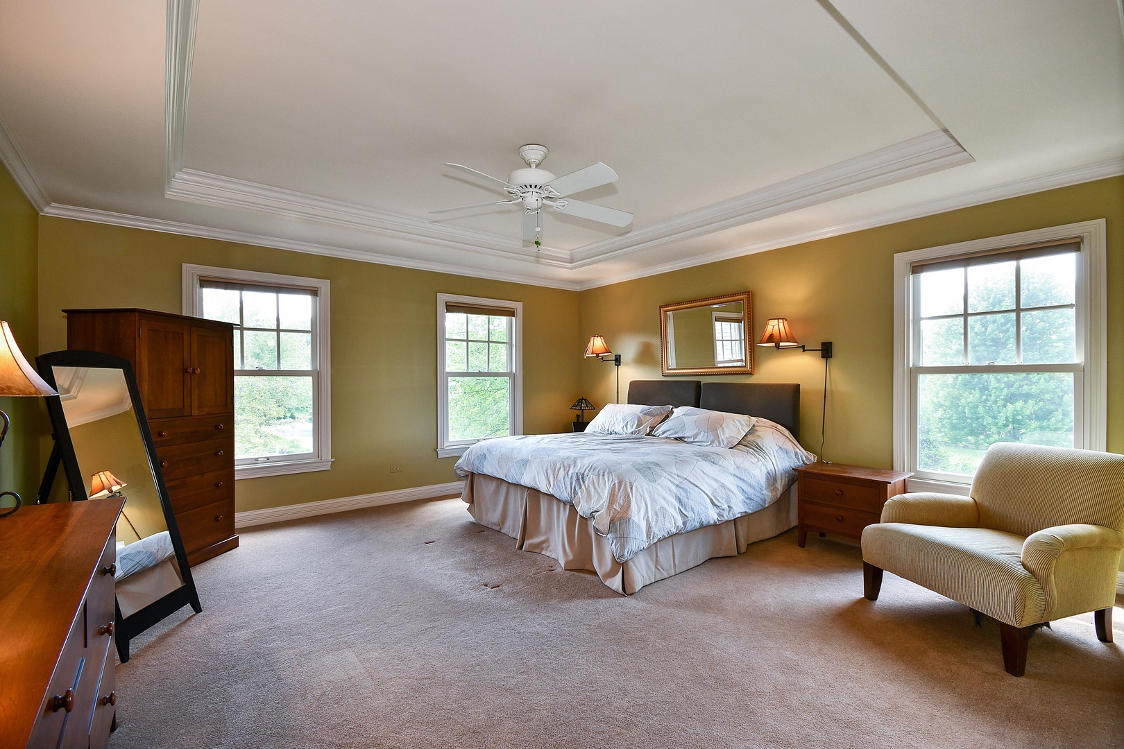 37W488 Grey Barn Road St. Charles, IL 60175 - Photo 13 of 25 a spacious bedroom with a bed a couch and dresser