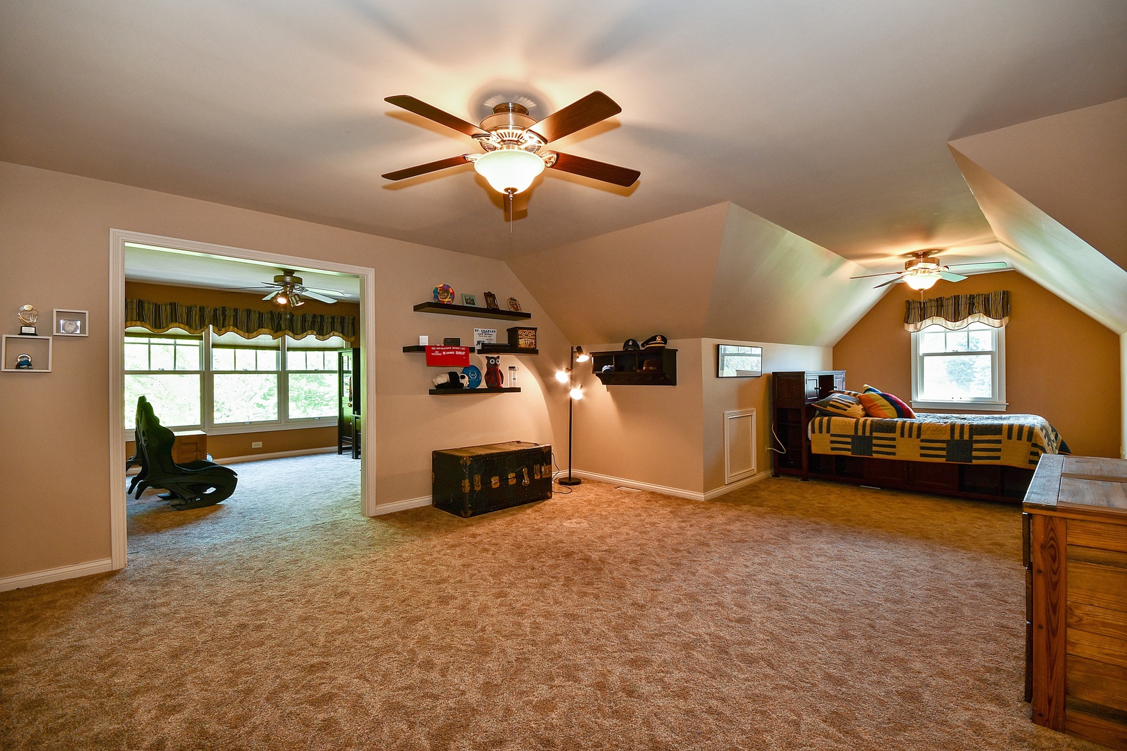37W488 Grey Barn Road St. Charles, IL 60175 - Photo 19 of 25 a view of a livingroom with furniture and a ceiling fan