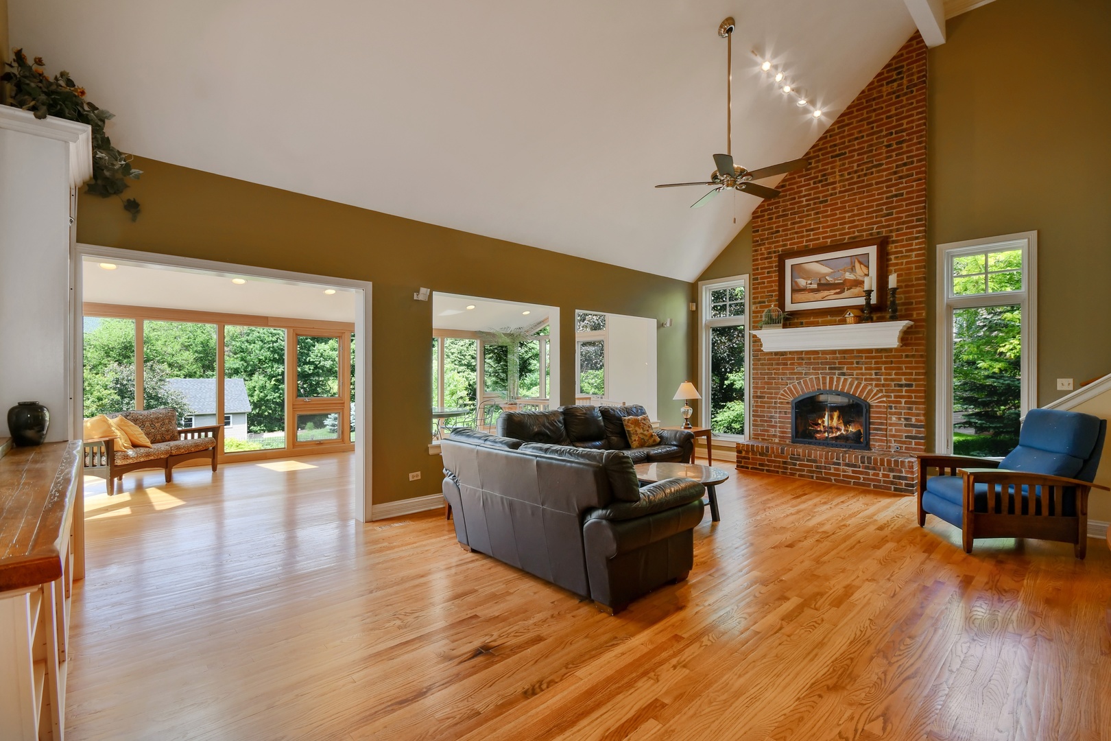 37W488 Grey Barn Road St. Charles, IL 60175 - Photo 8 of 25 a living room with furniture and a fireplace