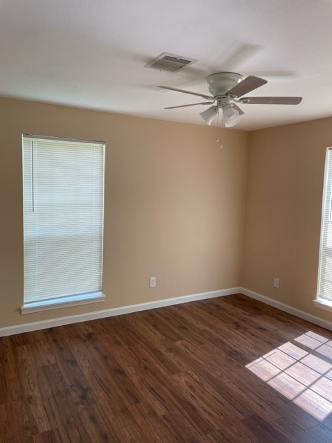5603 Pickfair Street Houston, TX 77026 - Photo 19 of 22 a view of empty room with wooden floor and fan