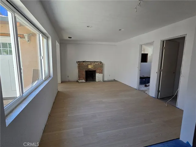 a view of a backyard of the house