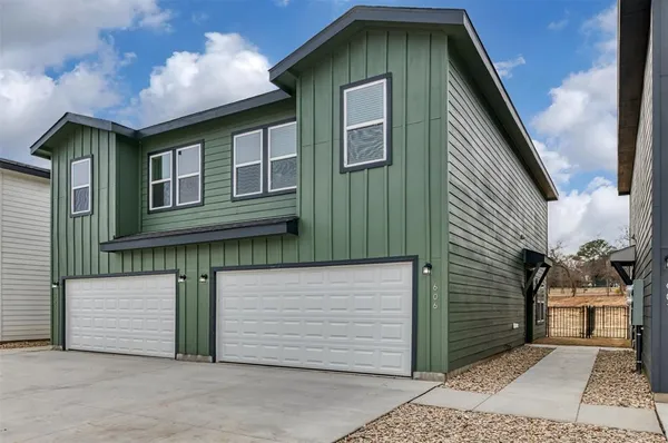 a front view of a house
