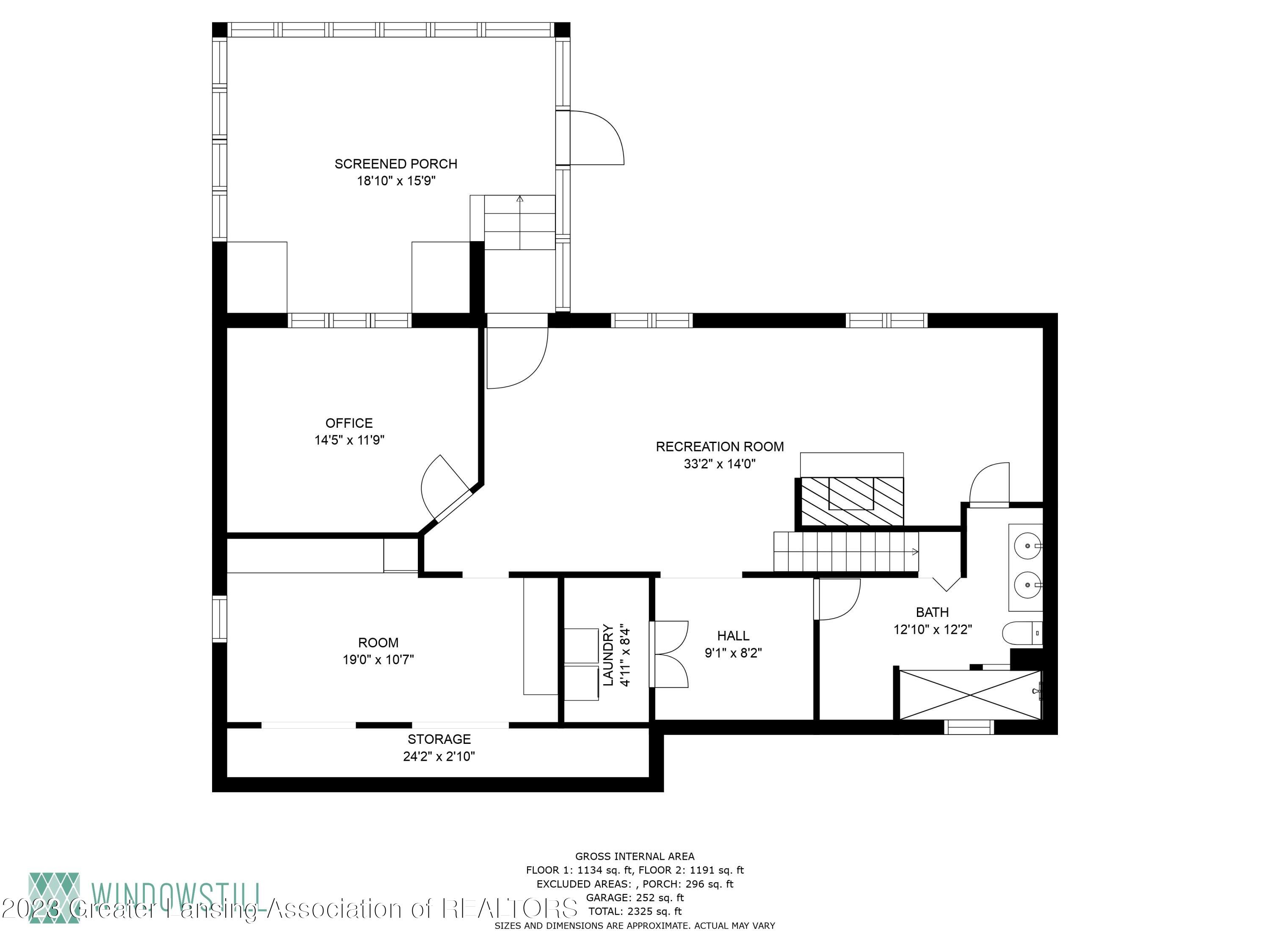962 Delridge Road East Lansing, MI 48823 - Photo 51 of 51 01-1st_floor_dimensions_962_delridge_roa