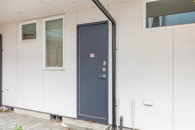 a view of a hallway with a elevator