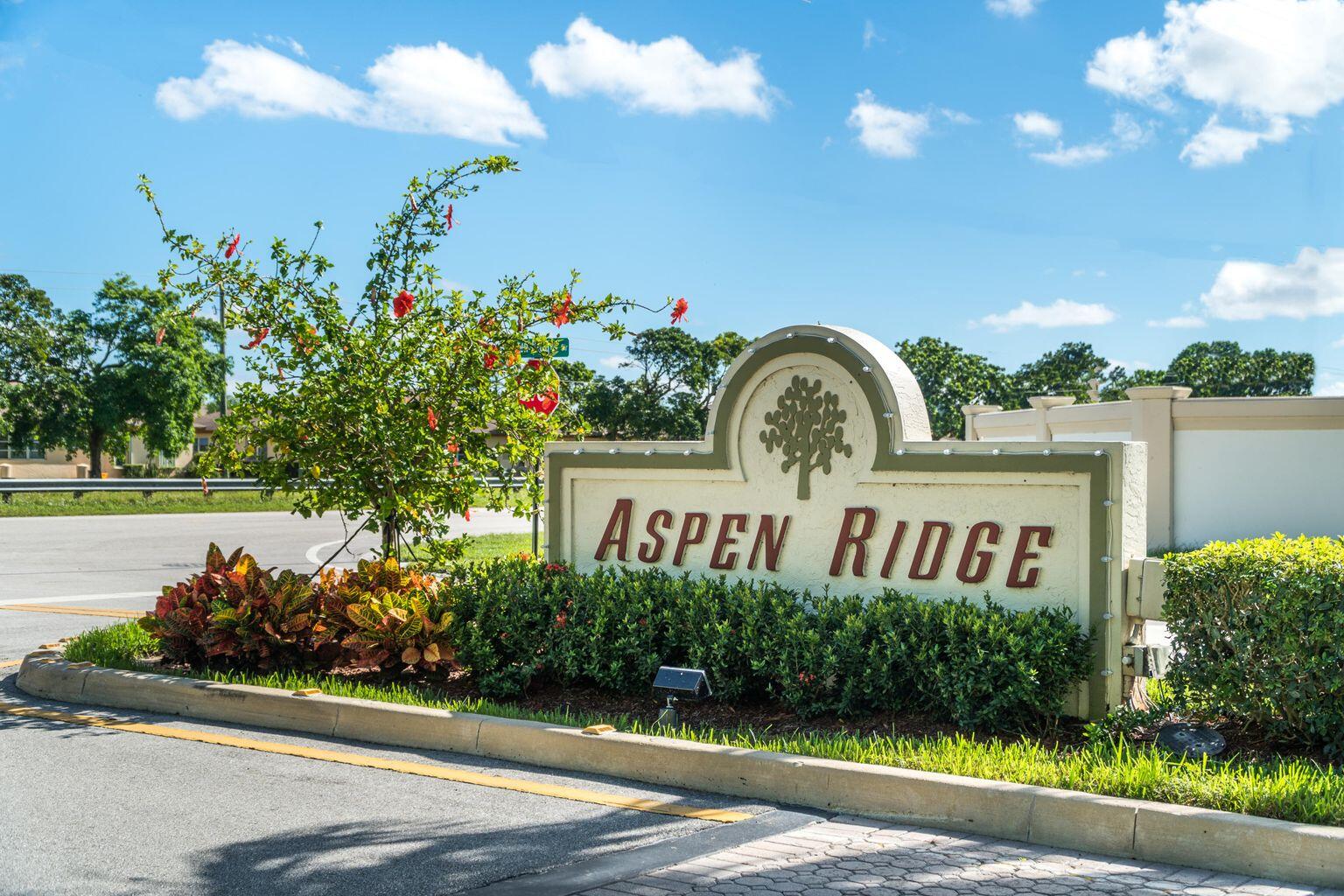 5754 Aspen Ridge Circle Delray Beach, FL 33484 - Photo 45 of 52 Aspen Ridge Sign