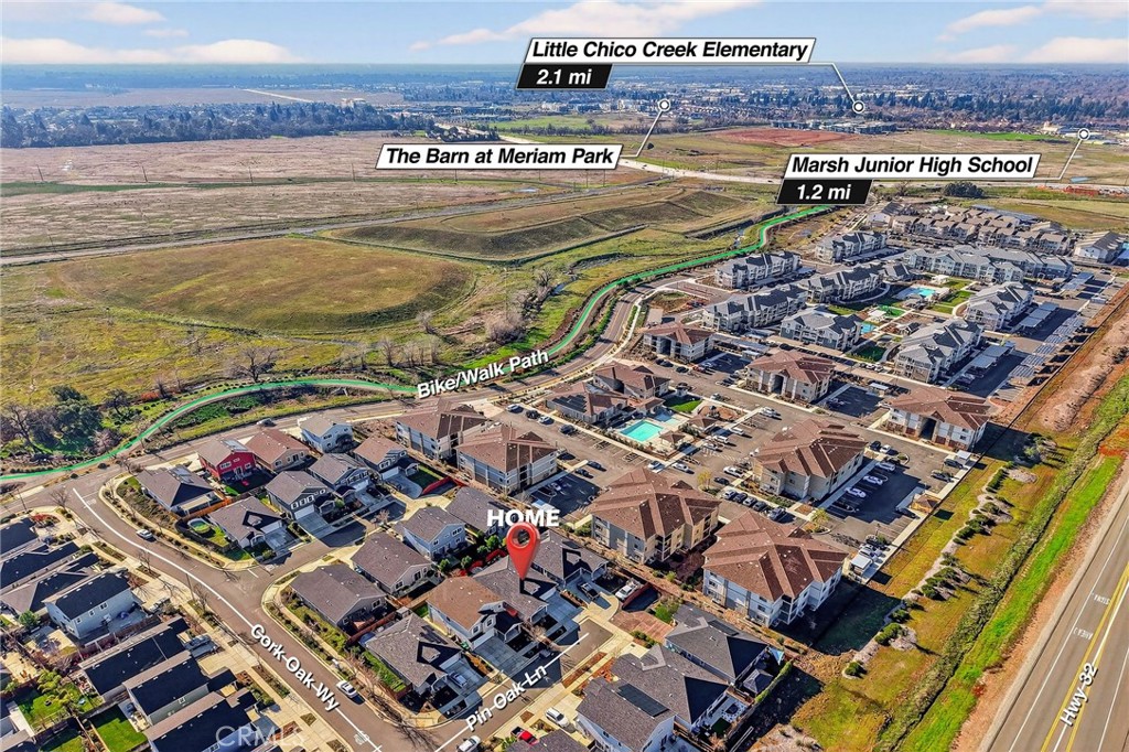 2855 Pin Oak Lane Chico, CA 95928 - Photo 43 of 48 a view of a city and an ocean view