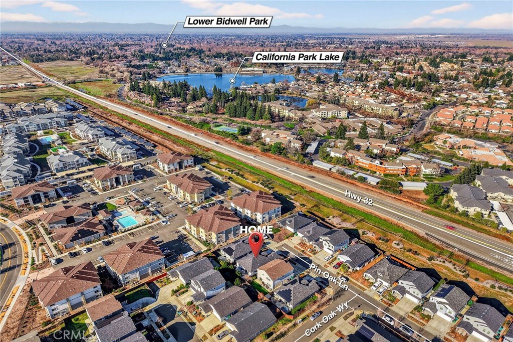 2855 Pin Oak Lane Chico, CA 95928 - Photo 45 of 48 an aerial view of a city