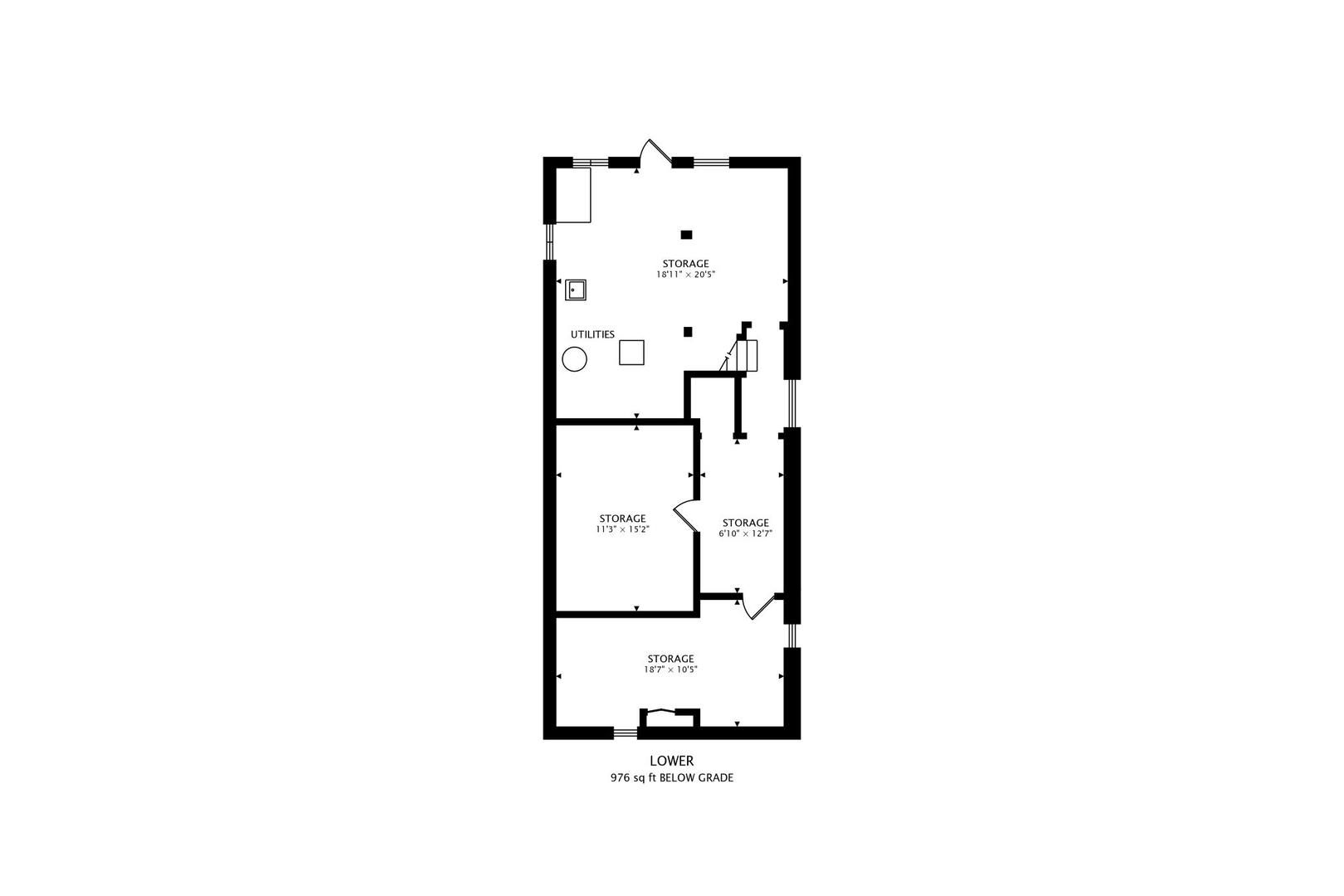 5738 South Ada Street Chicago, IL 60636 - Photo 21 of 22 a picture of a room with a white wall and white wall