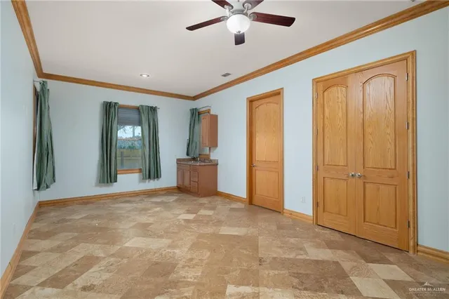 a view of an empty room