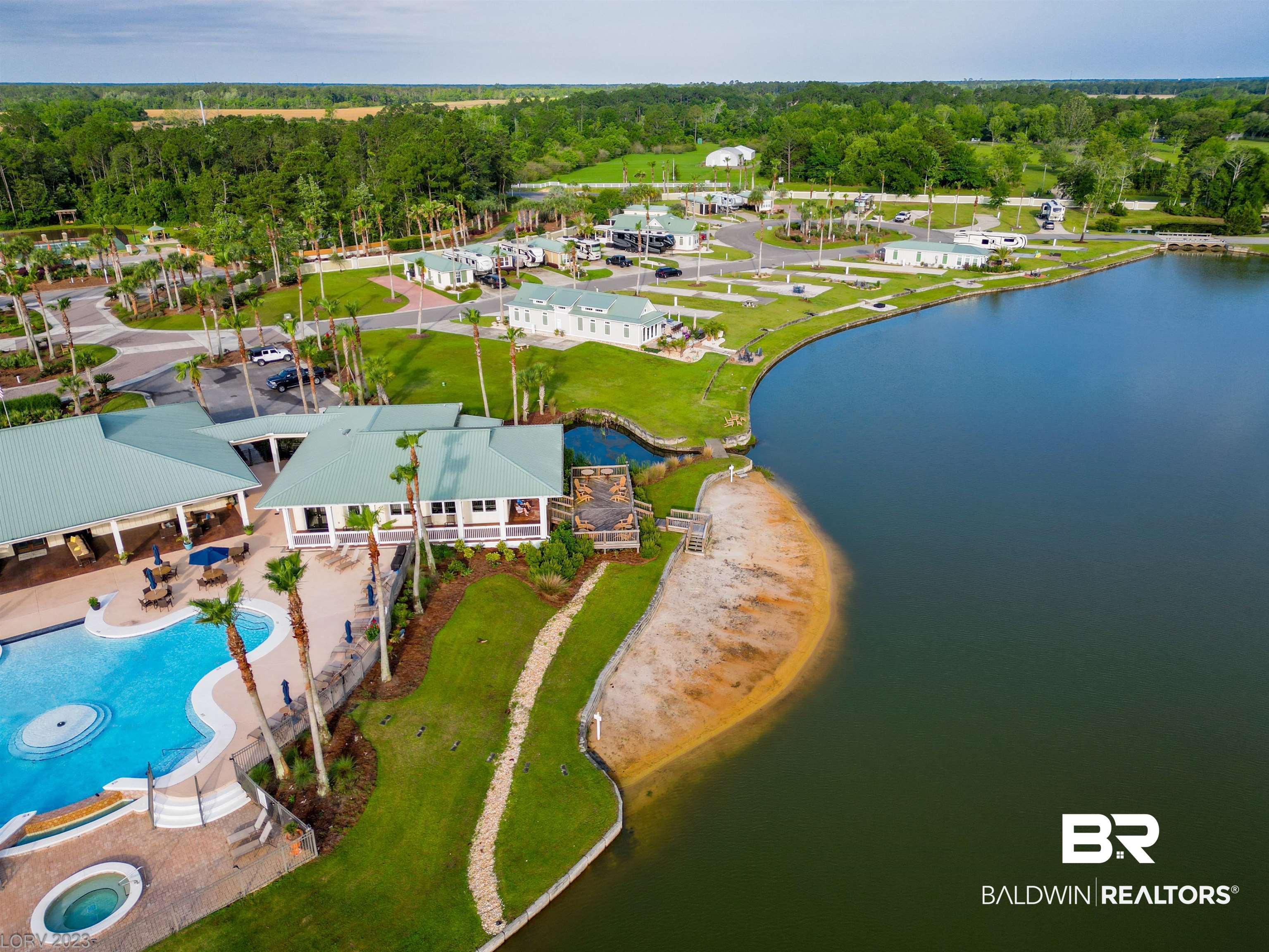 28114 Preserve Trail, Unit 190 Elberta, AL 36530 - Photo 69 of 69 Drone / aerial view of a nearby body of water