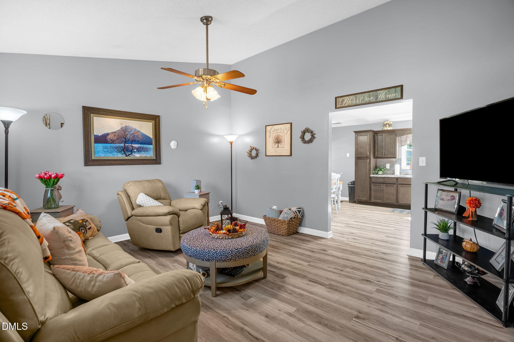 5626 Preston Loop Mebane, NC 27302 - Photo 7 of 33 a living room with furniture and a flat screen tv