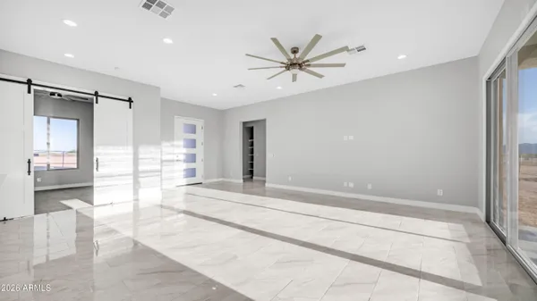 a kitchen with refrigerator cabinets and a counter top space