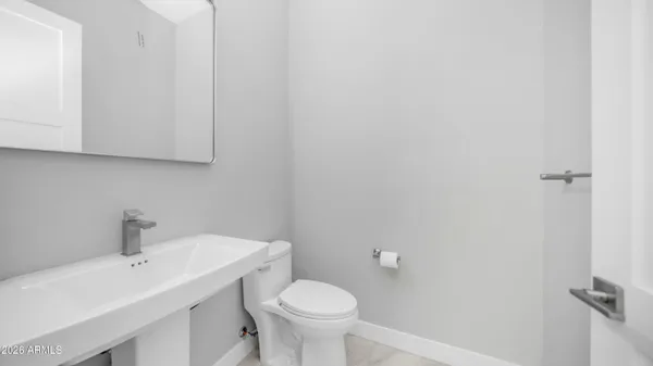 a view of a room with rack on the wall