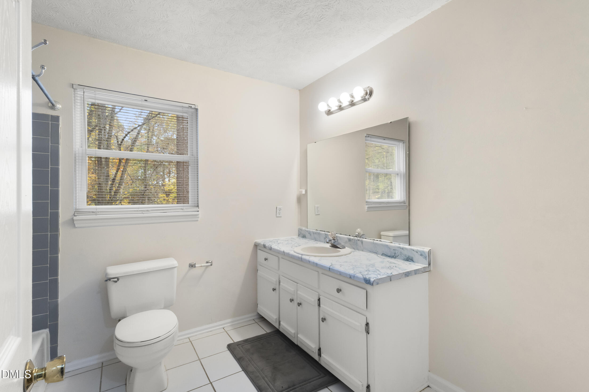 2001 Shenandoah Road Raleigh, NC 27603 - Photo 17 of 27 a bathroom with a toilet a sink a mirror and a window