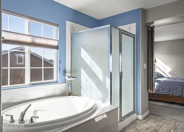 a view of a bath tub