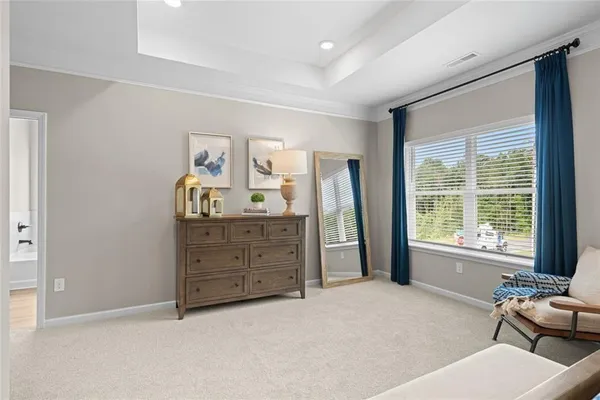 a room with furniture and window