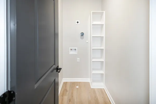 a view of a walk in closet